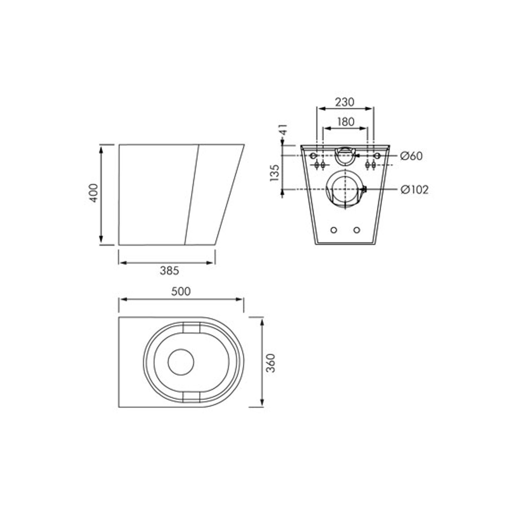 KWC Franke Stainless Steel Floor Mounted Toilet Pan dimensions