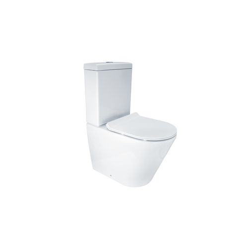 Vivo Toilet Suite with Slim Seat Gloss White