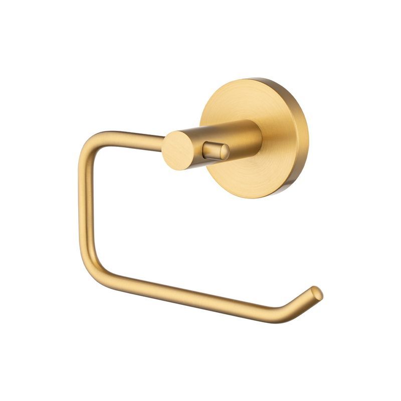 Lucid Pin Toilet Roll Ring Brushed Brass