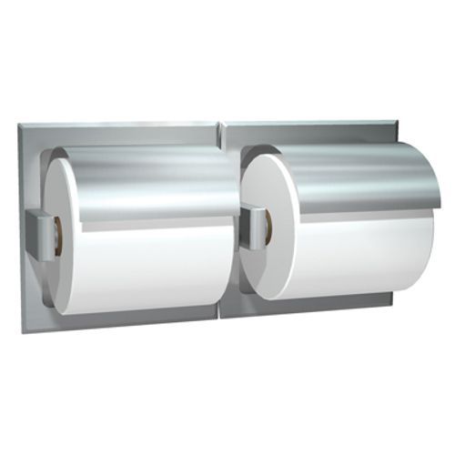 ASI Surface Mounted Double Toilet Roll Dispenser with Hood