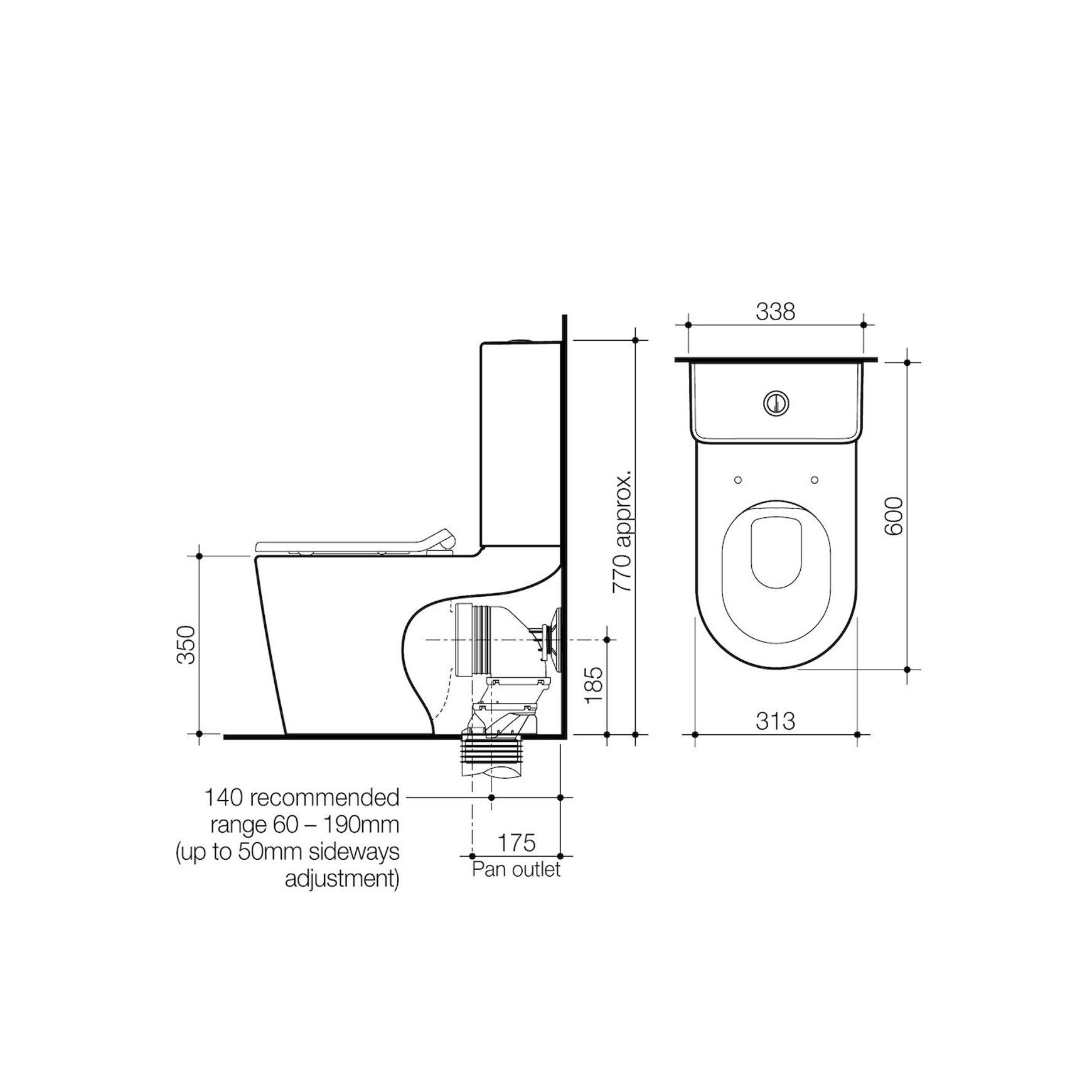 Liano Junior Cleanflush® Wall Faced Toilet Suite