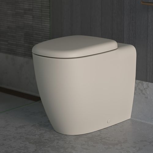 Contura II Cleanflush® Wall Faced Close Coupled BI Suite | Matte Clay