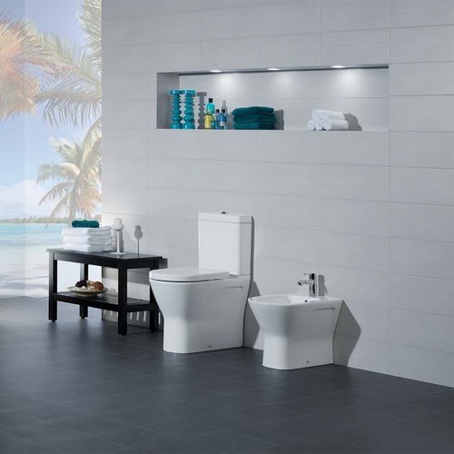 Resort Quick Release Rimless Wall Faced Toilet Suite