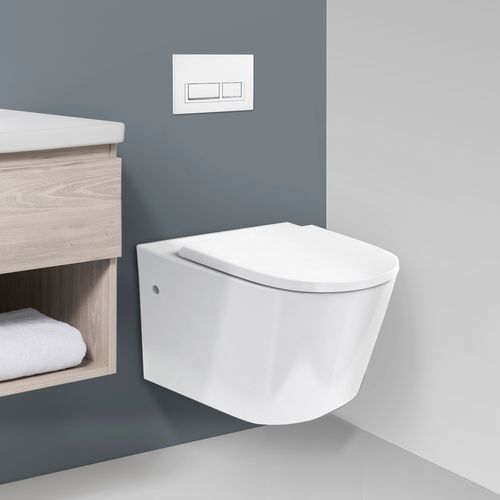 Sphere Easy Height Rimless Wall-Hung Toilet Suite