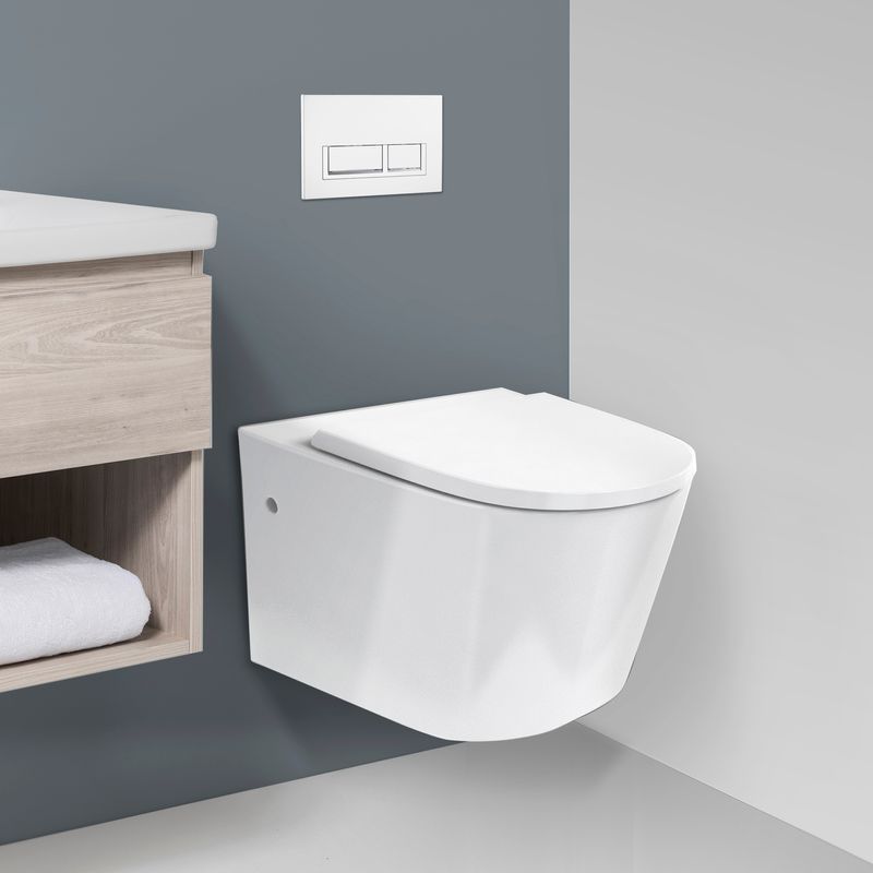 Sphere Easy Height Rimless Wall-Hung Toilet Suite
