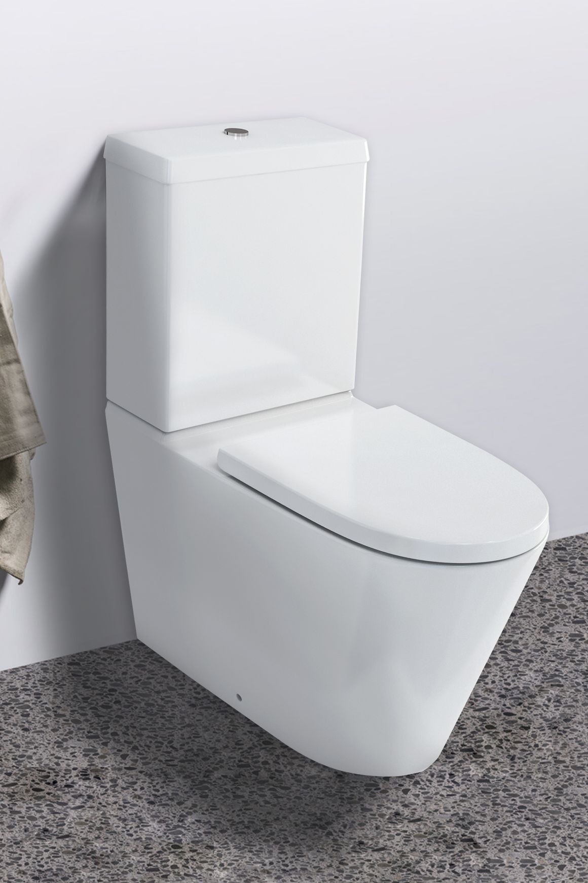 Sphere Easy Height Rimless Back-to-Wall Toilet Suite