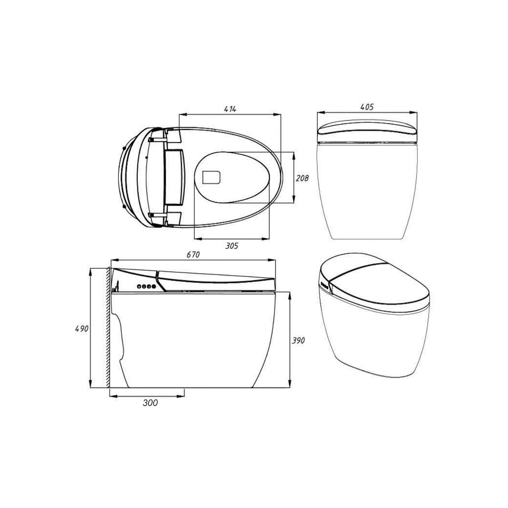 Smart Toilet White Comfort