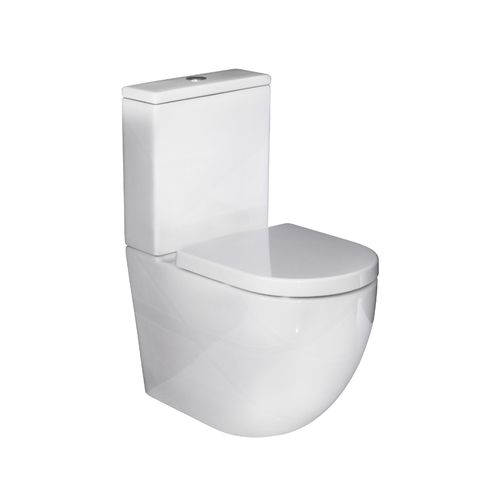 Zen Rimless Back To Wall Toilet Suite Standard Seat