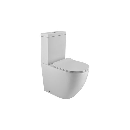 Zen Rimless Overheight Back To Wall Toilet Suite Slim