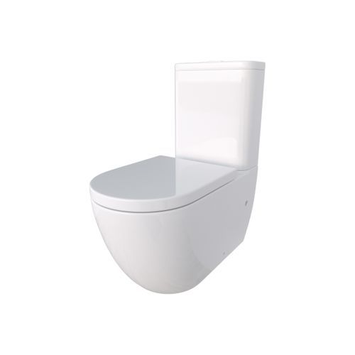 Mini Cyclone Gloss White Toilet Suite