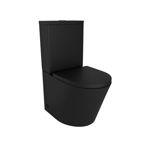 Vivo Toilet Suite Thick Seat Matte Black