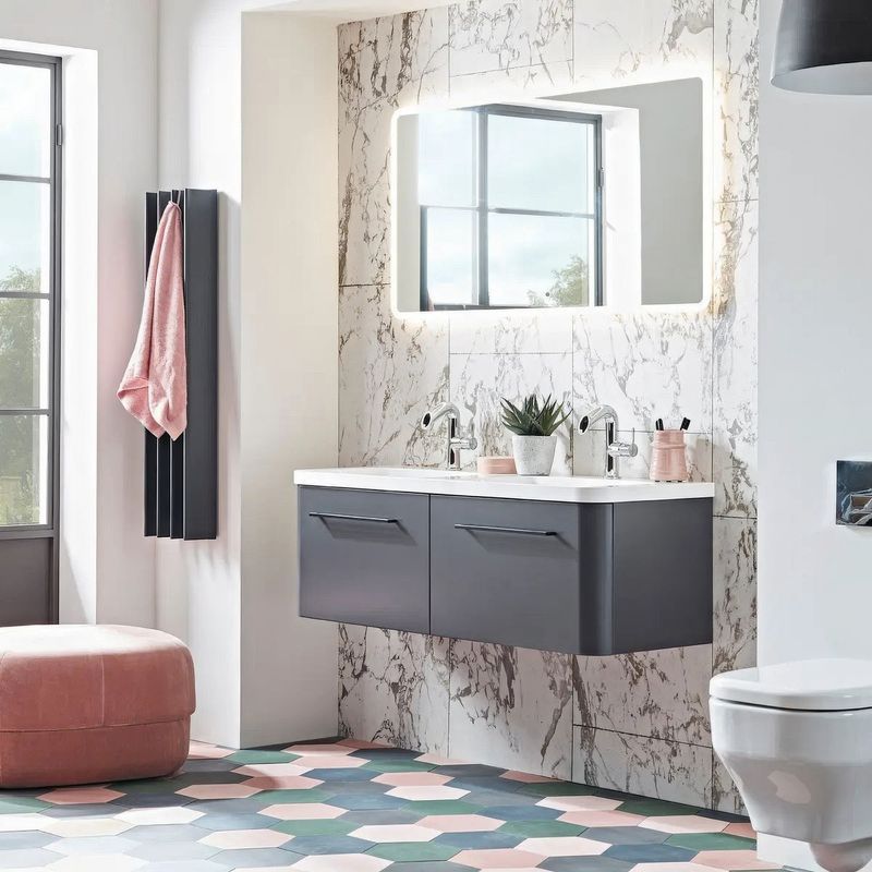 Gordon Heated Towel Rail | Dark Grey