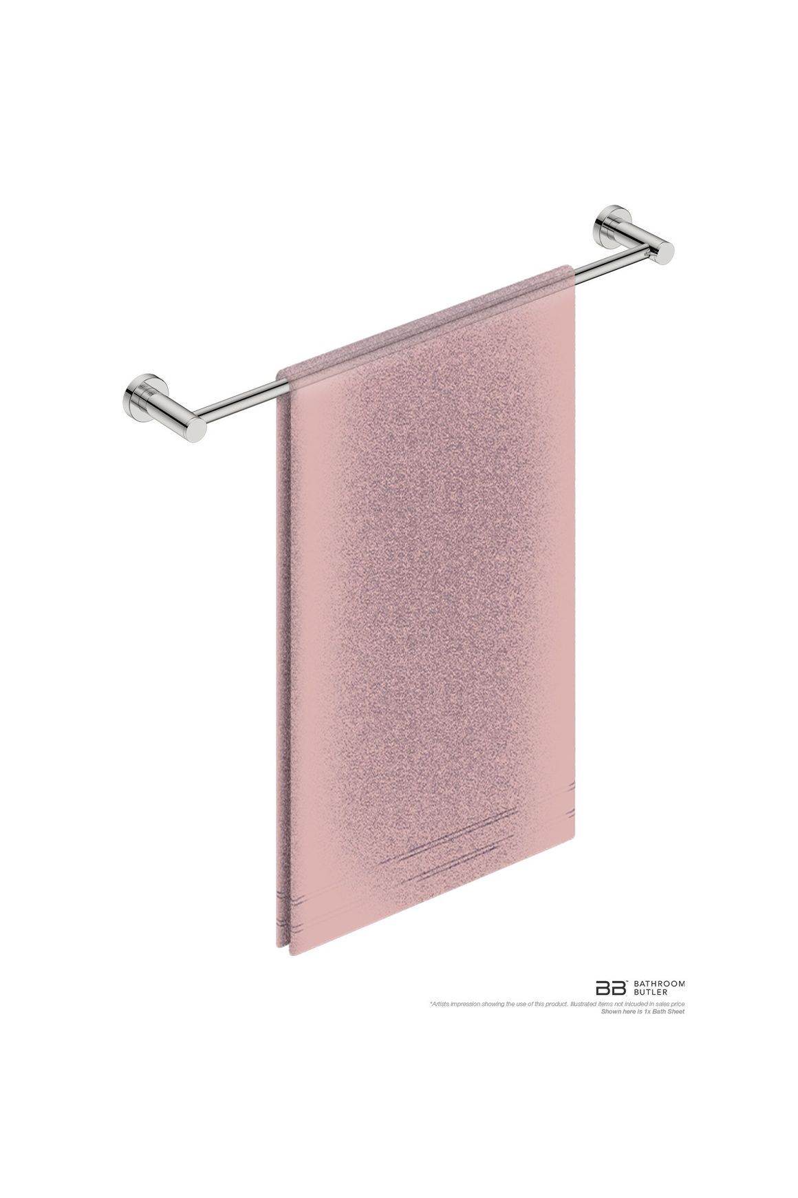 Single Towel Rail 650mm - 4600 Series Number 4672