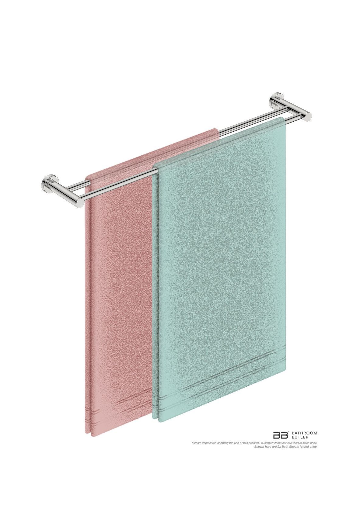 Double Towel Rail 800mm - 4600 Series Number 4685