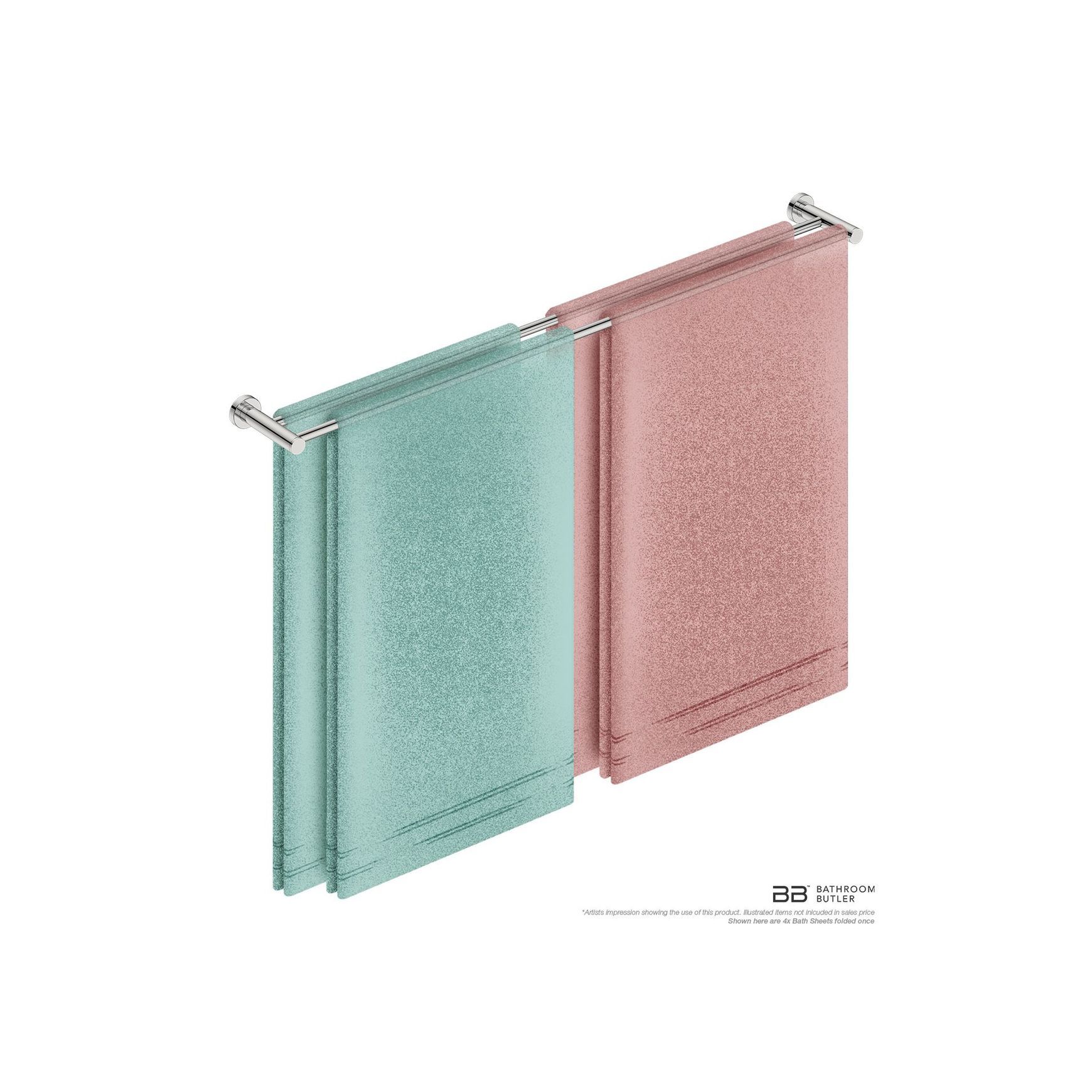 Double Towel Rail 1100mm - 4600 Series Number 4688
