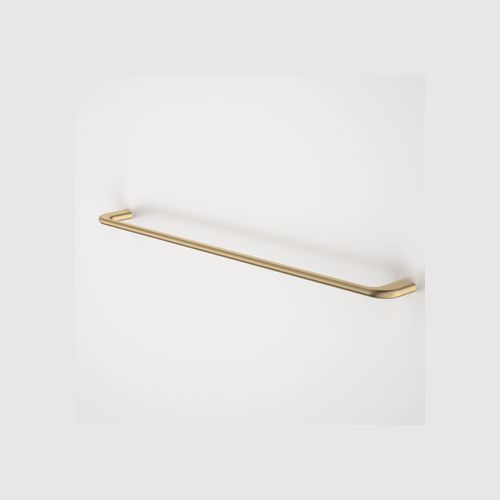 Contura II 820mm Single Towel Rail | Brushed Brass