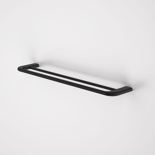 Contura II 620mm Double Towel Rail  | Matte Black