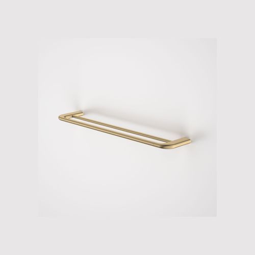 Contura II 620mm Double Towel Rail  | Brushed Brass