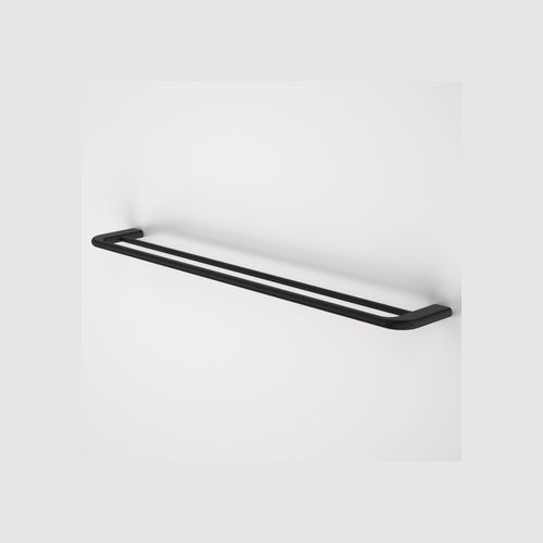 Contura II 820mm Double Towel Rail  | Matte Black