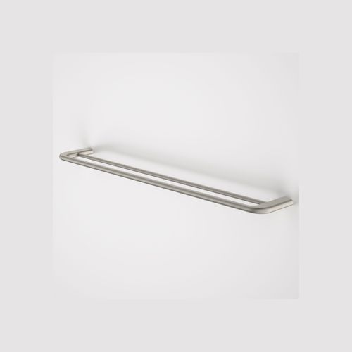 Contura II 820mm Double Towel Rail  | Brushed Nickel