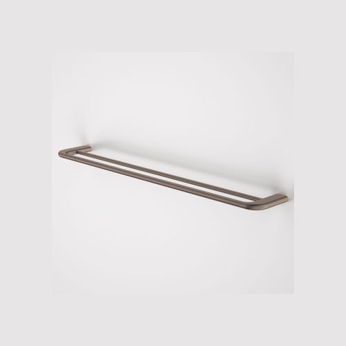 Contura II 820mm Double Towel Rail  | Brushed Bronze