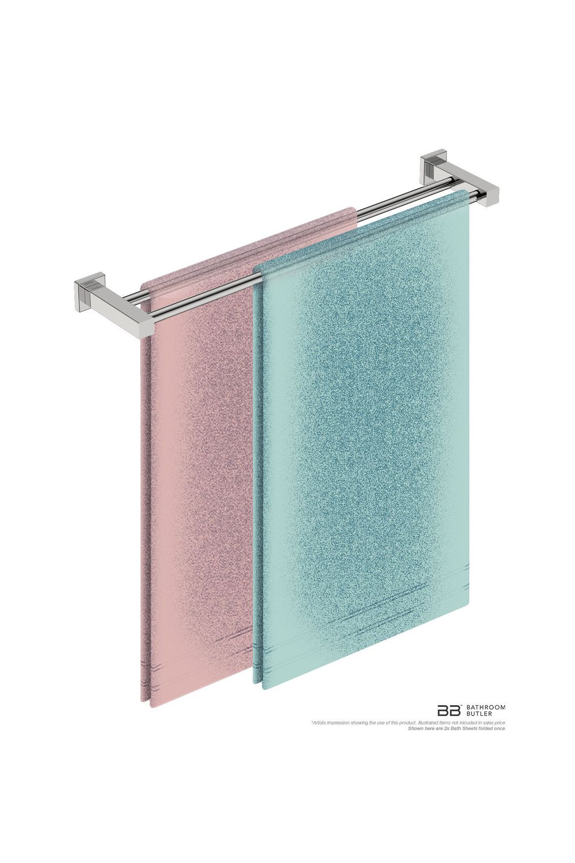 Double Towel Rail 650mm - 8500 Series Number 8582