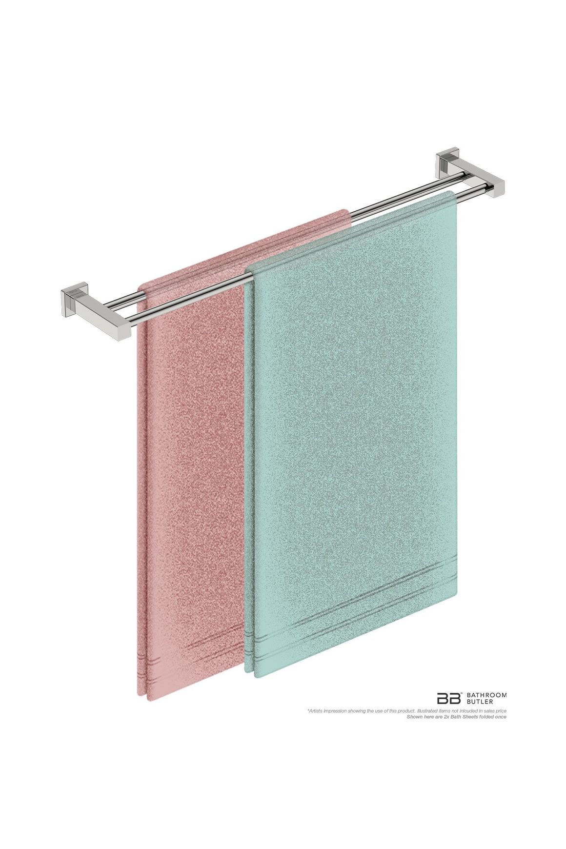 Double Towel Rail 800mm - 8500 Series Number 8585