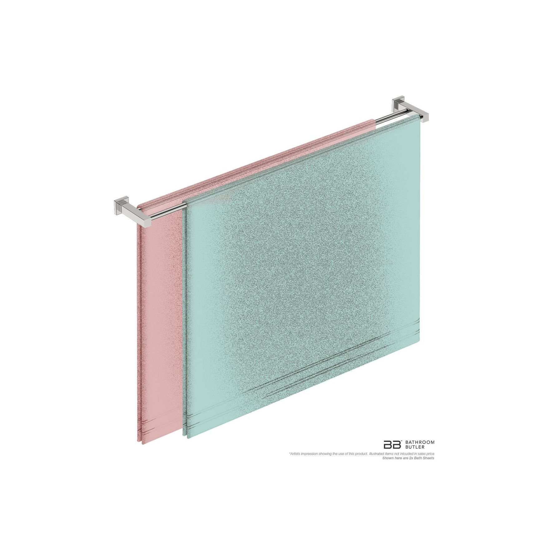 Double Towel Rail 1100mm - 8500 Series Number 8588