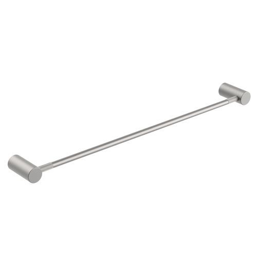 Caddence Single Towel Rail 600mm Brushed Nickel