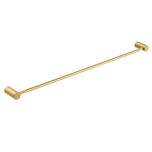 Caddence Single Towel Rail 800mm Brushed Brass