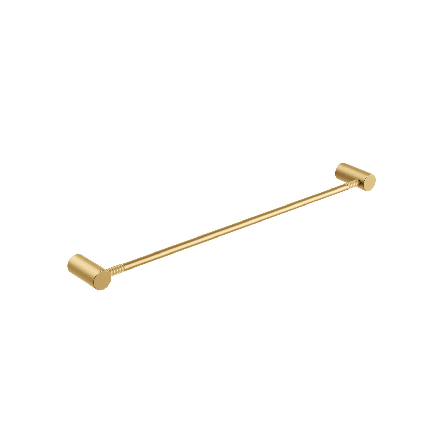 Caddence Single Towel Rail 600mm Brushed Brass