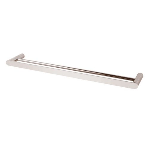 Rushy Double Towel Rail 600mm Brushed Nickel