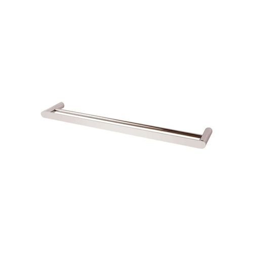 Rushy Double Towel Rail 800mm Brushed Nickel