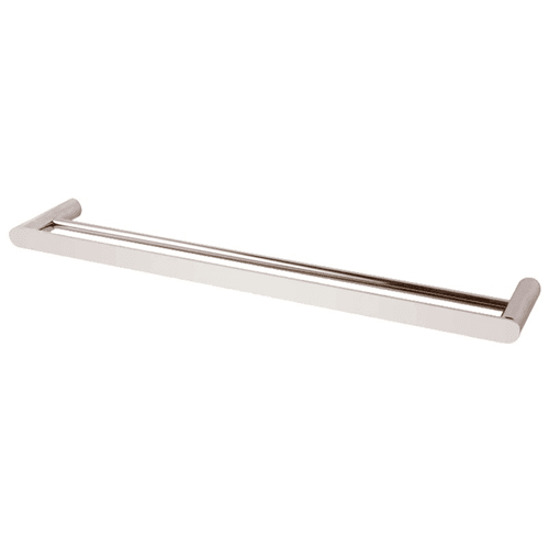 Rushy Double Towel Rail 800mm Brushed Nickel