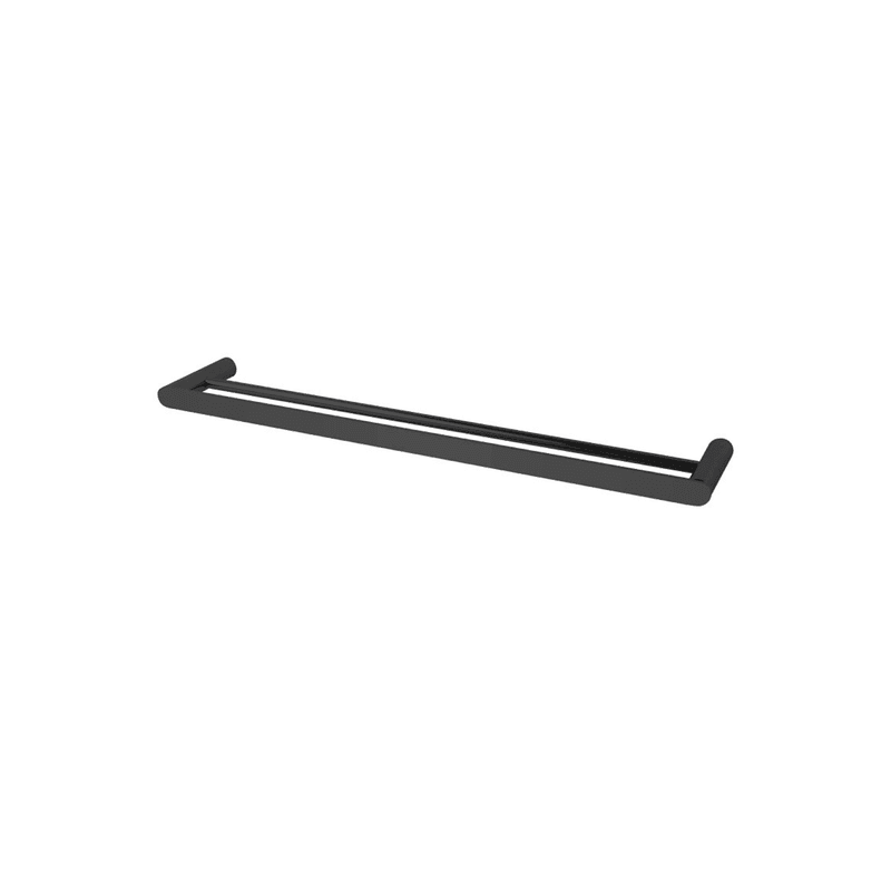 Rushy Double Towel Rail 600mm Matte Black