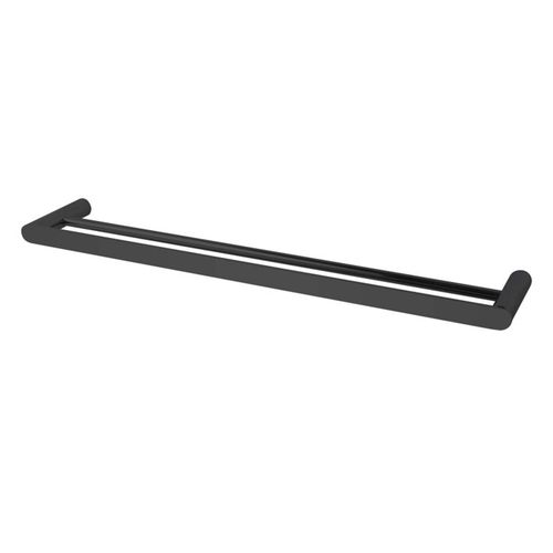 Rushy Double Towel Rail 800mm Matte Black