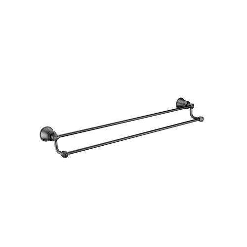 Liberty Double Towel Rail 650 x 112mm Aged Iron