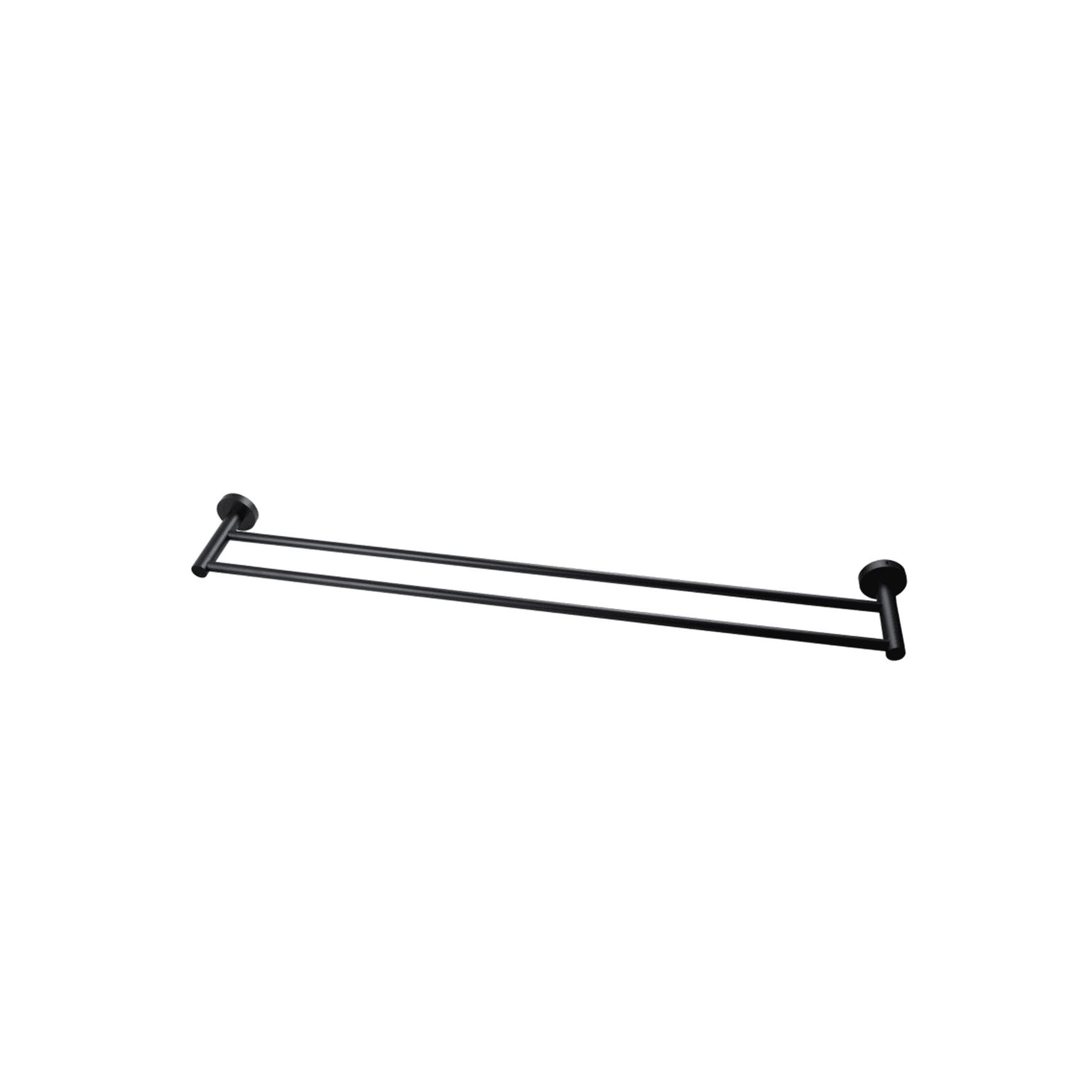 Lucid Pin Double Towel Rail 800mm Matte Black