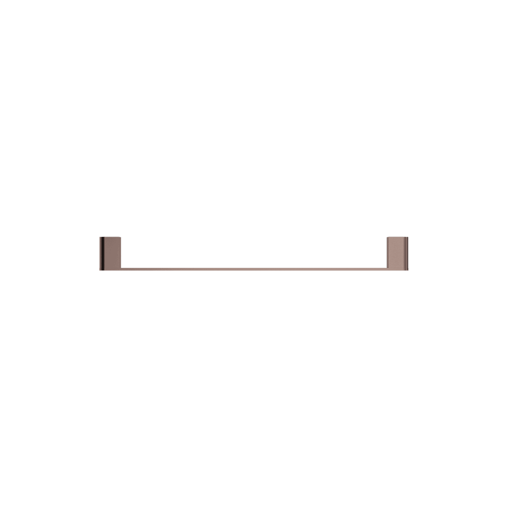 Bianca Single Towel Rail 800mm | Brushed Bronze