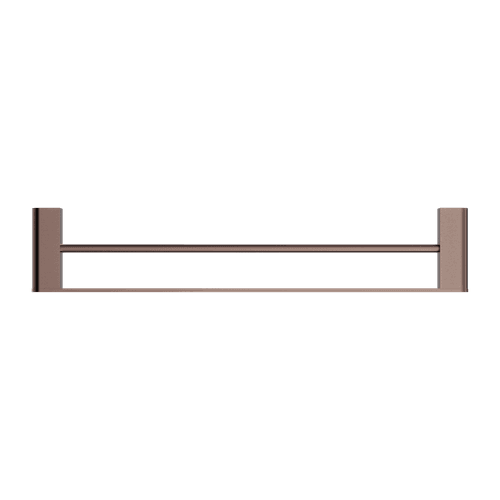 Bianca Double Towel Rail 600mm | Brushed Bronze