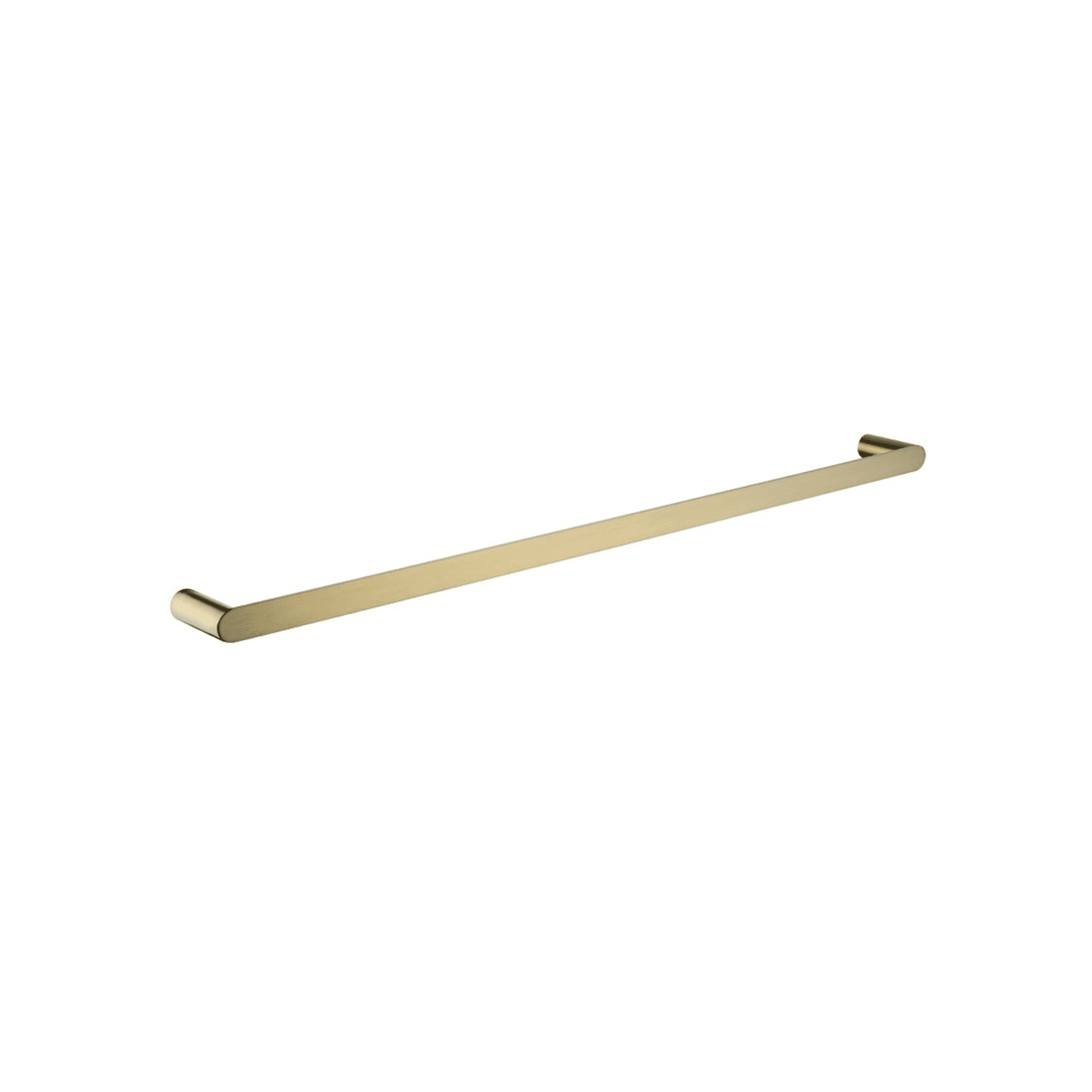 Rushy Single Towel Rail 800mm Brushed Brass