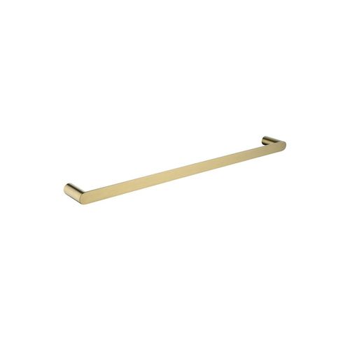 Rushy Single Towel Rail 600mm Brushed Brass