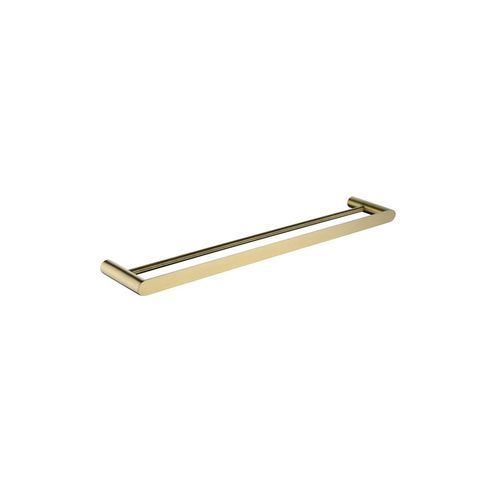 Rushy Double Towel Rail 600mm Brushed Brass
