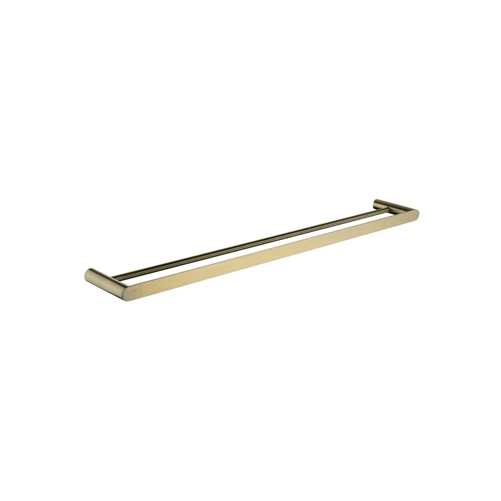 Rushy Double Towel Rail 800mm Brushed Brass