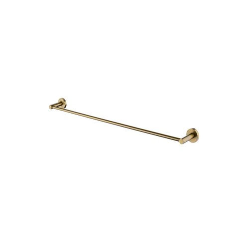 Lucid Pin Single Towel Rail 800mm Brushed Brass