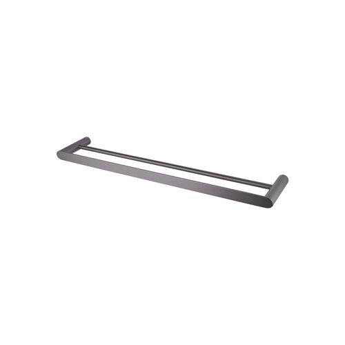 Rushy Double Towel Rail 600mm Gun Metal Grey