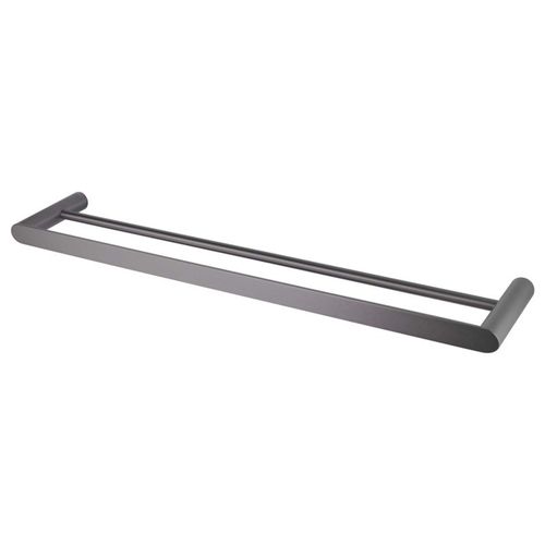 Rushy Double Towel Rail 600mm Gun Metal Grey