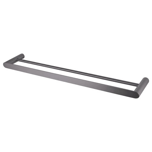 Rushy Double Towel Rail 600mm Gun Metal Grey