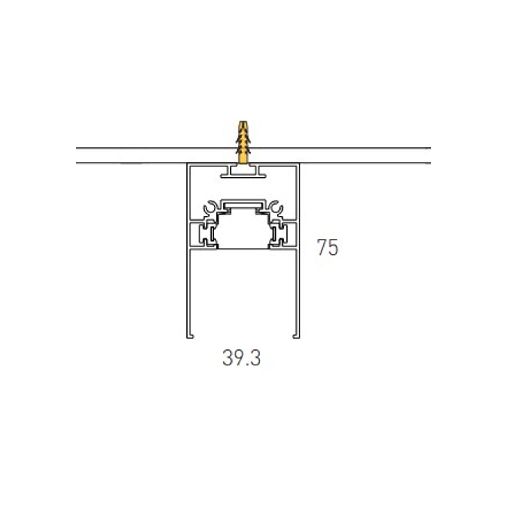 Single Circuit Surface Mounted Track