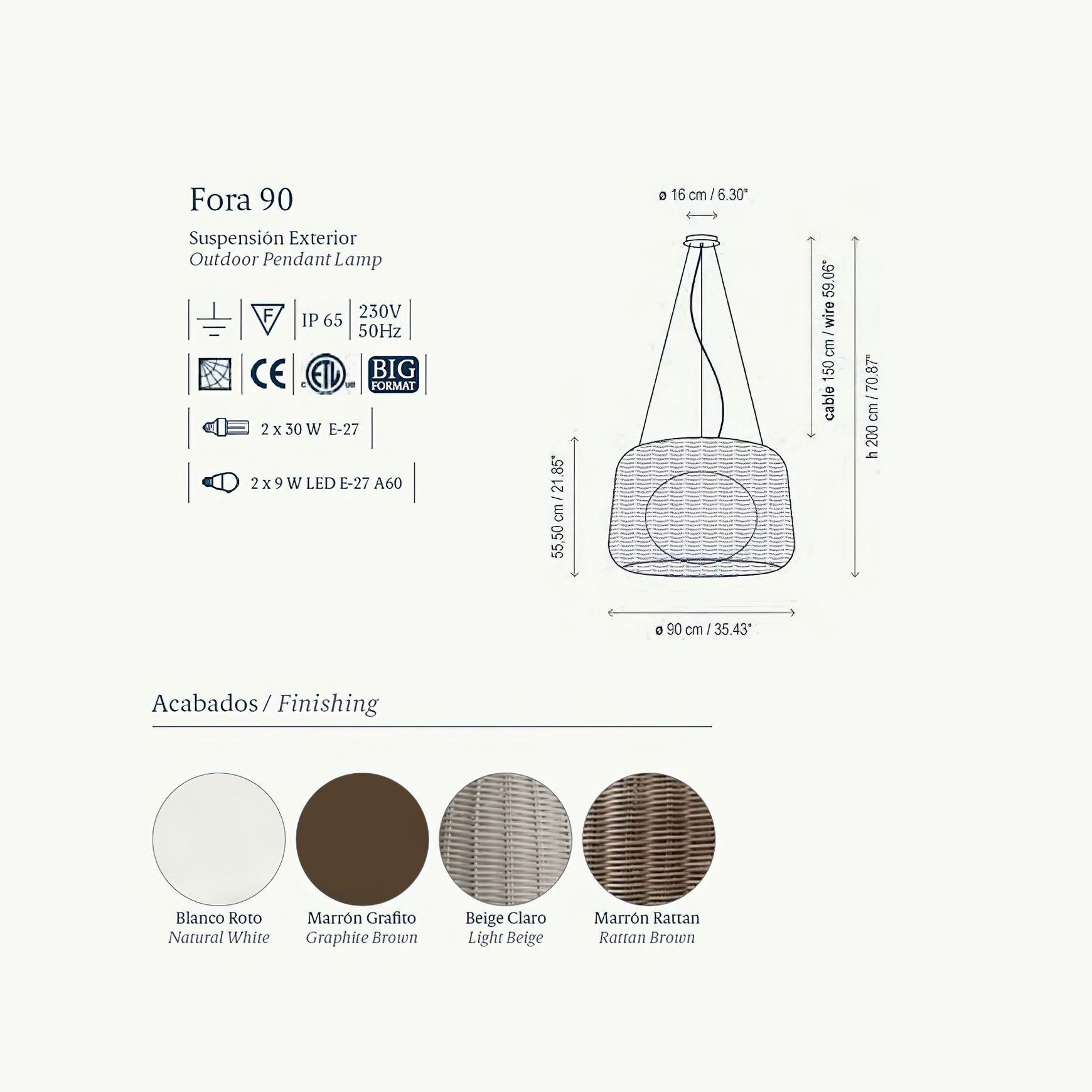 Fora Pendant 90